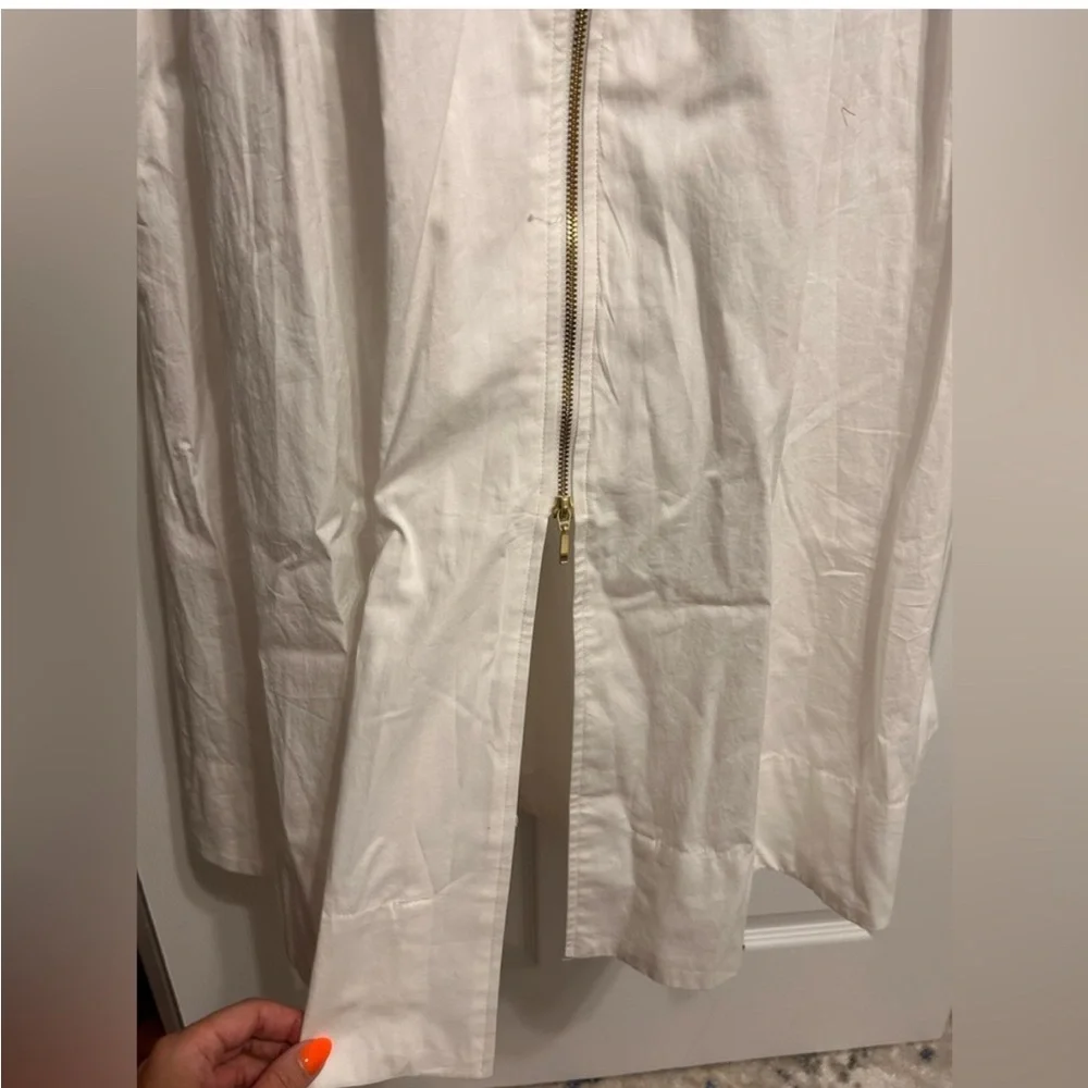 NWT, Retails 170, Anthropologie Tommie white linen dress size medium - Picture 5 of 8